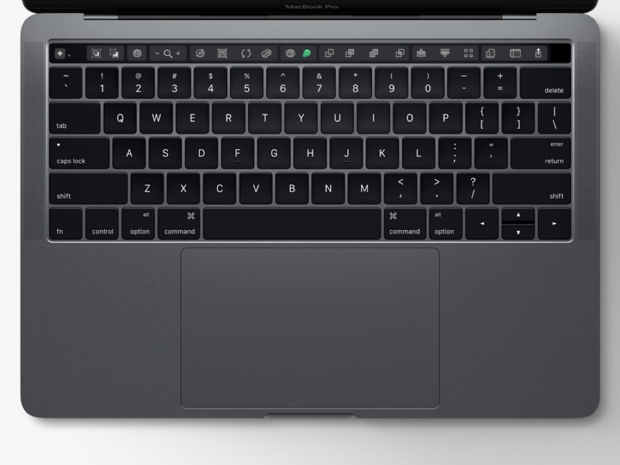 A detailed mockup of what tools the Touch Bar could sport in Sketch