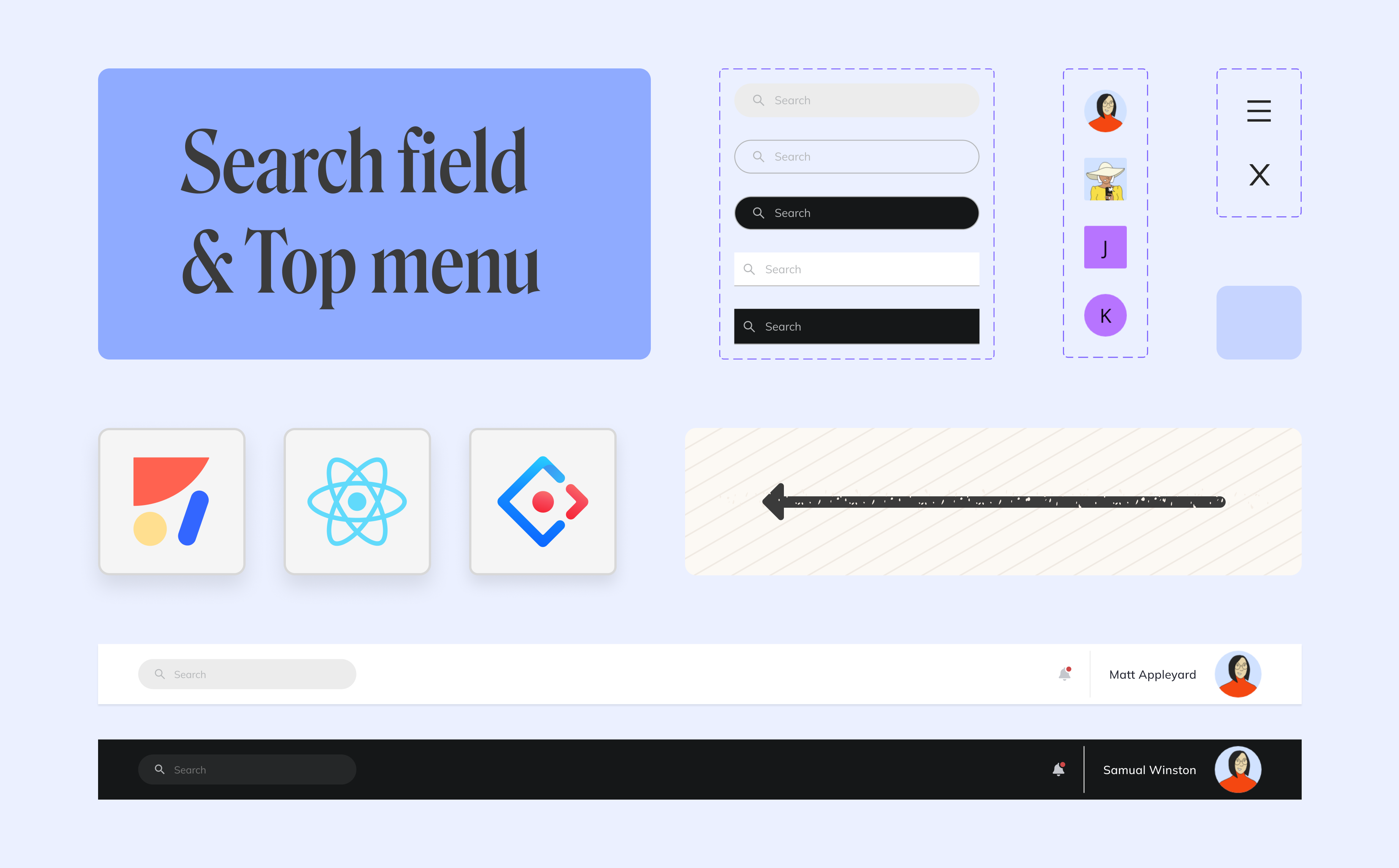 Search field in Figma